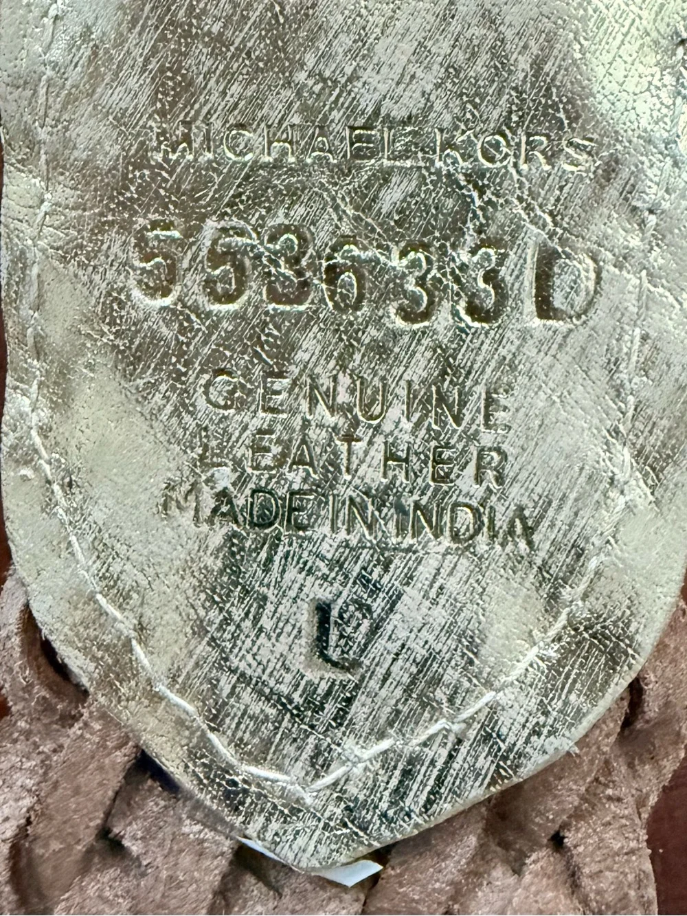 Michael Kors woven metallic